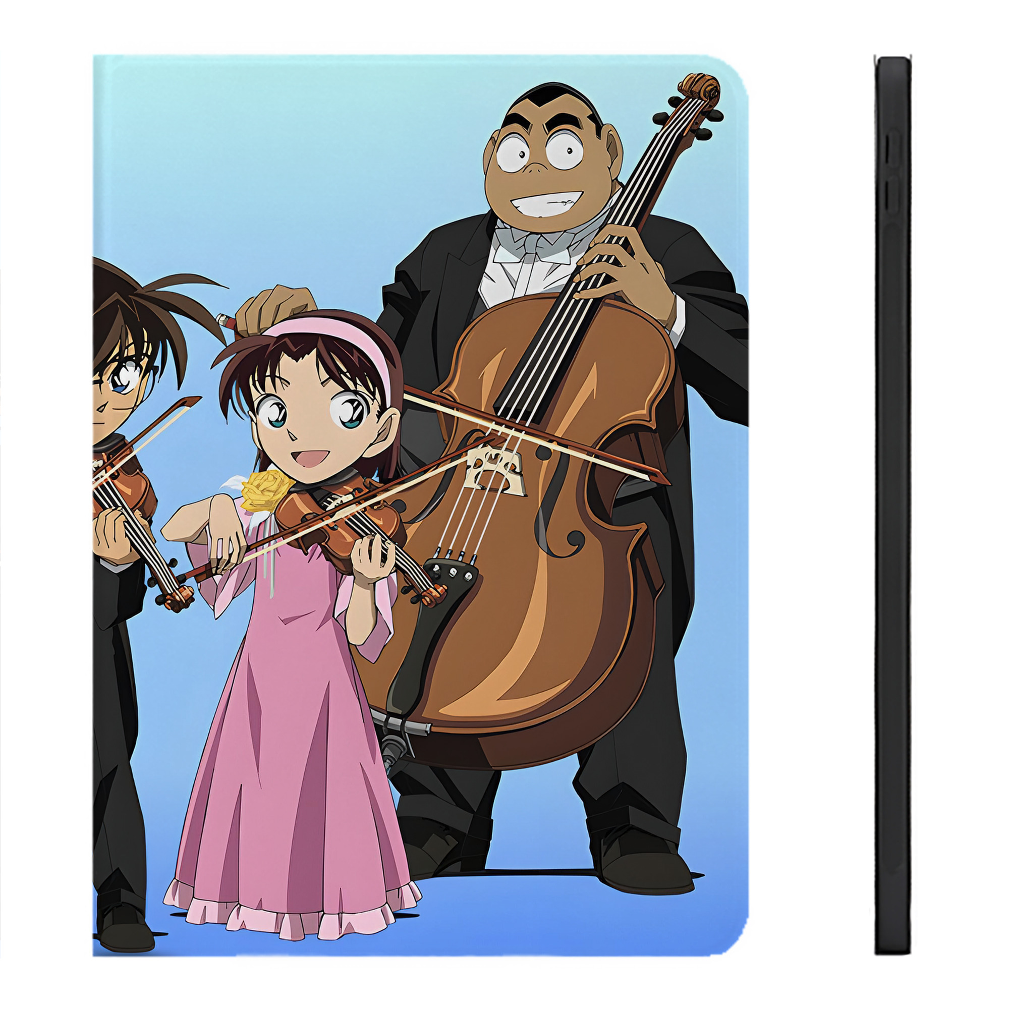 （画像用） 名探偵コナン Detective Conan IPadケース ペンホルダー付き ブックスタイルデザイン